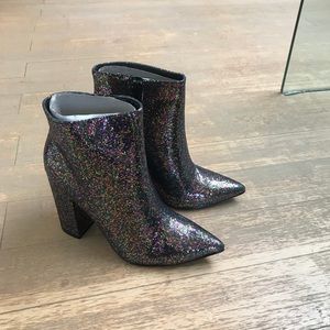Brand New Charlotte Russe Glitter Booties